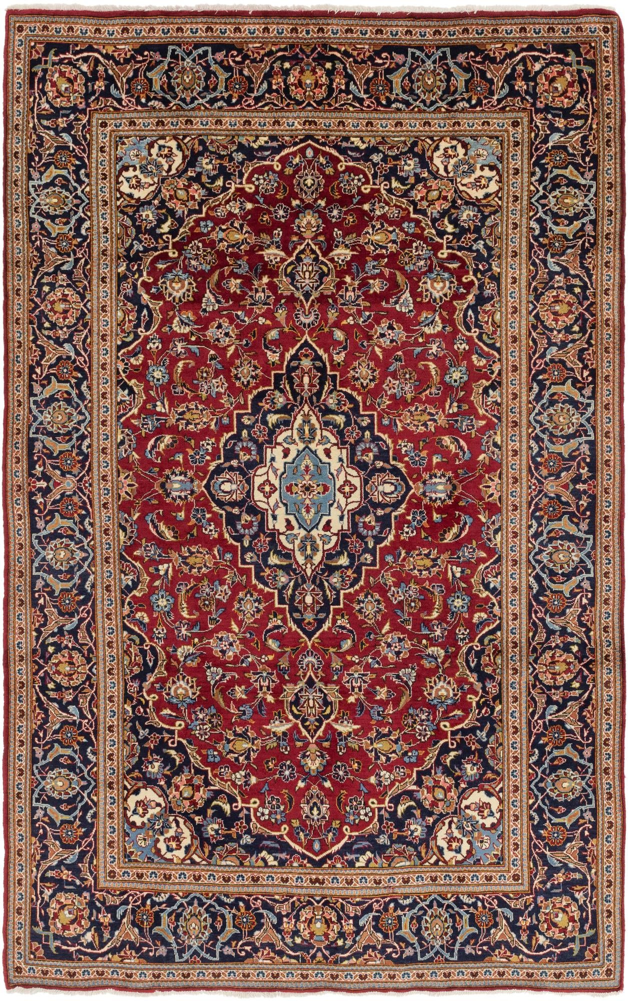 213cm x 328cm Kashan Persian Rug