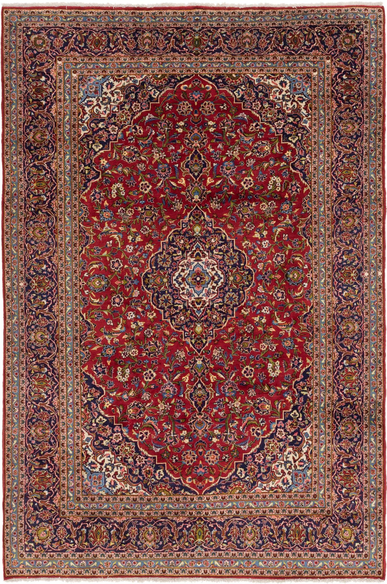 250cm x 373cm Kashan Persian Rug