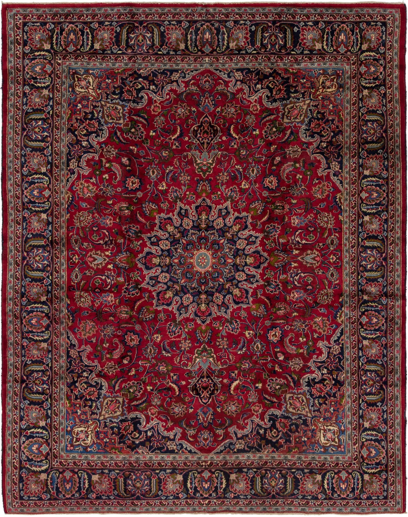 297cm x 380cm Mashad Persian Rug