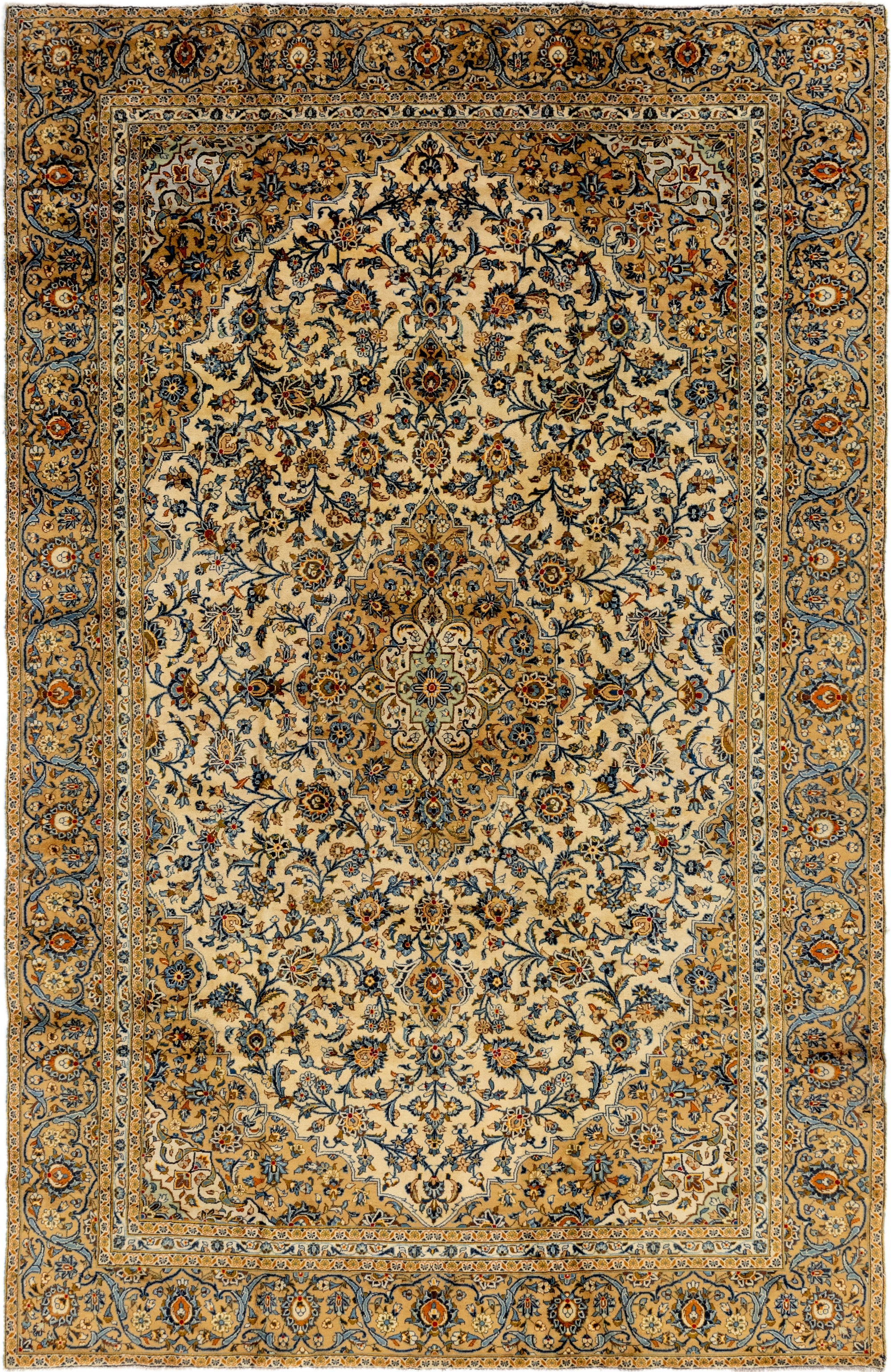 275cm x 427cm Kashan Persian Rug