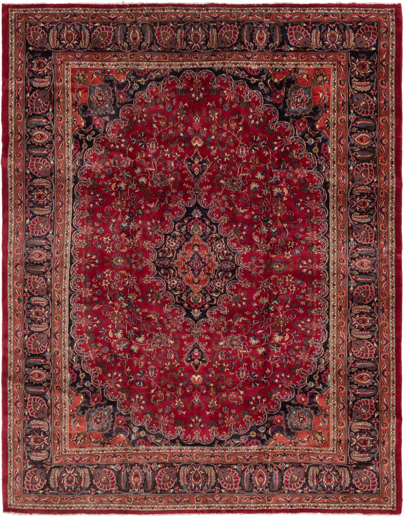 305cm x 385cm Mashad Persian Rug