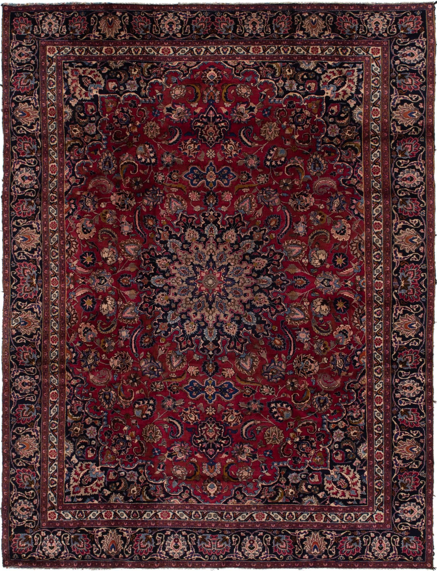 275cm x 353cm Mashad Persian Rug