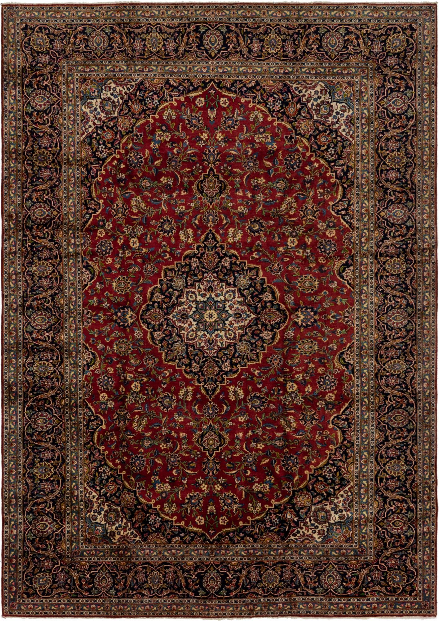 275cm x 390cm Kashan Persian Rug