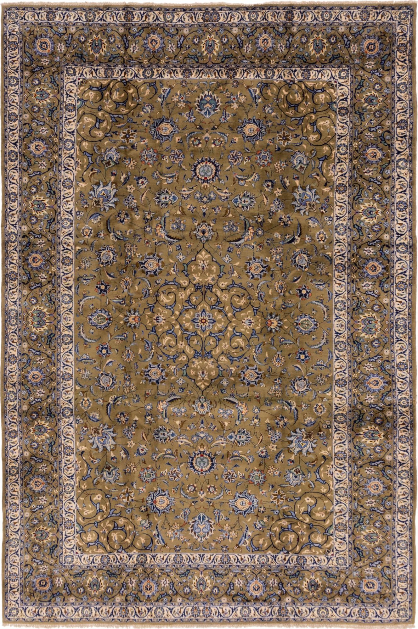 282cm x 417cm Kashan Persian Rug