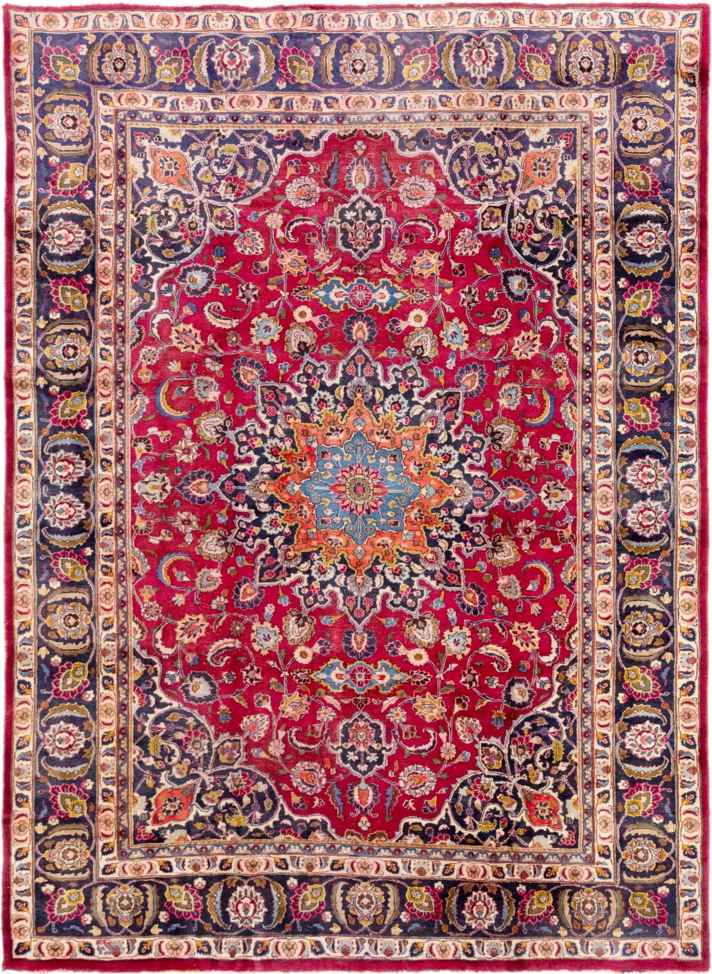245cm x 343cm Mashad Persian Rug