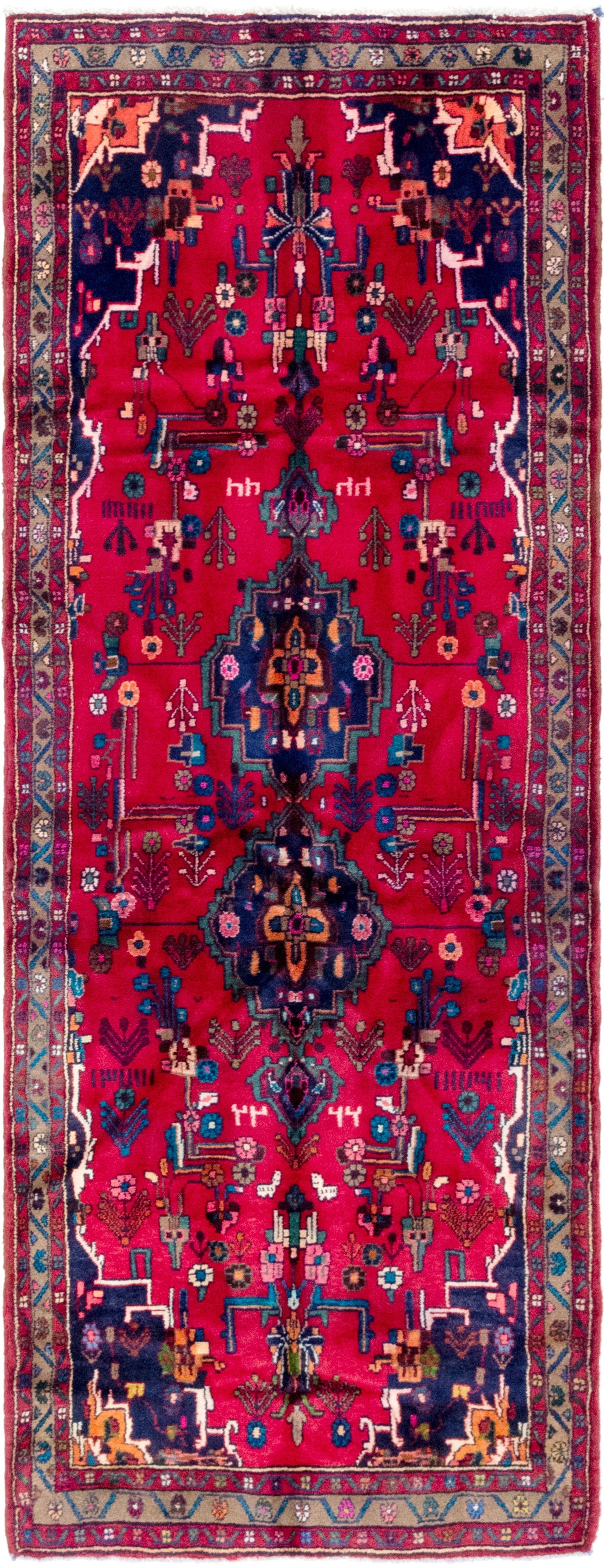 97cm x 280cm Hamedan Persian Runner ...