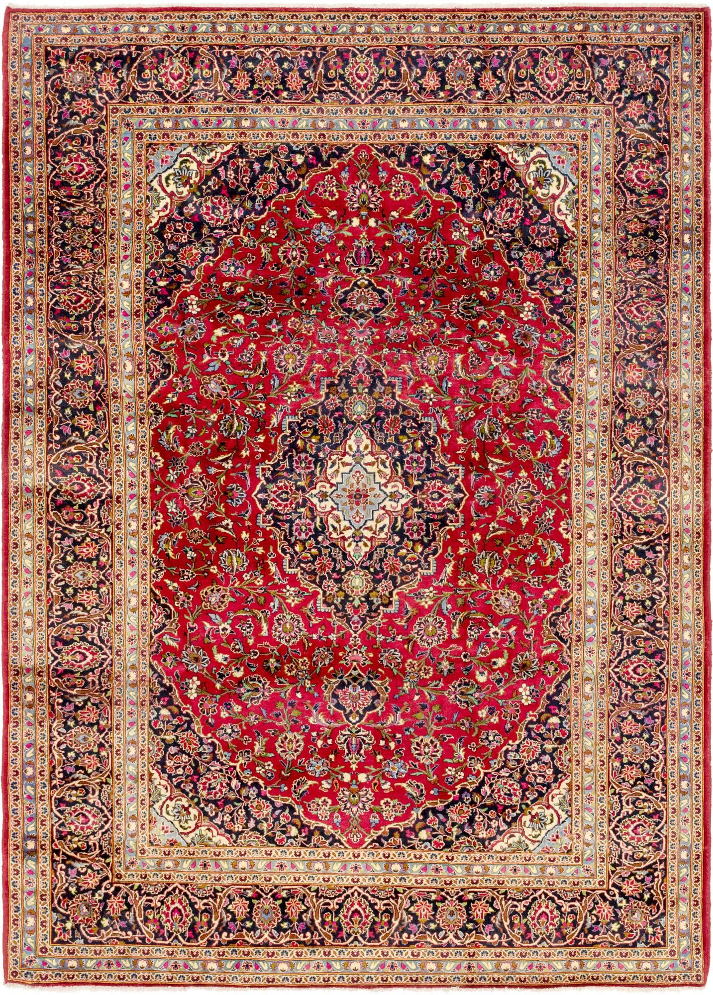 245cm x 348cm Kashan Persian Rug