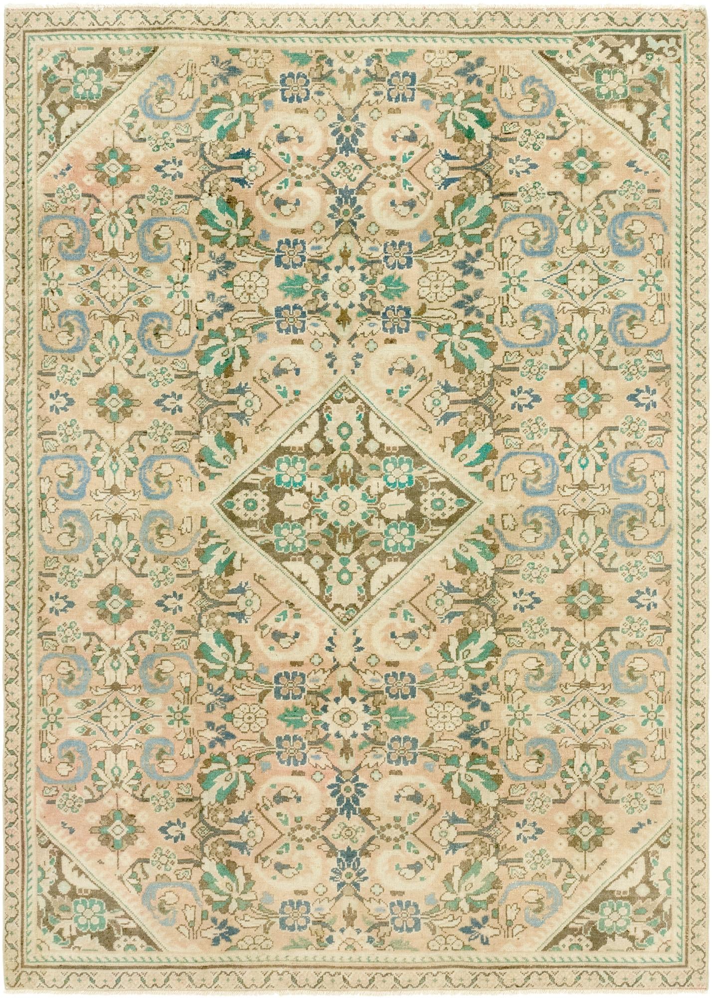 220cm x 312cm Ultra Vintage Persian Rug