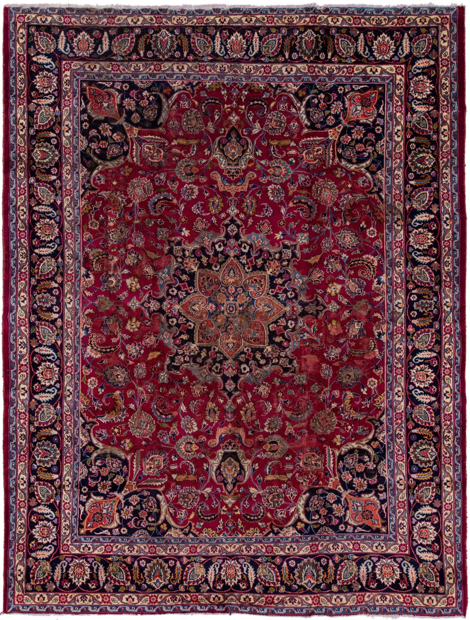295cm x 395cm Mashad Persian Rug