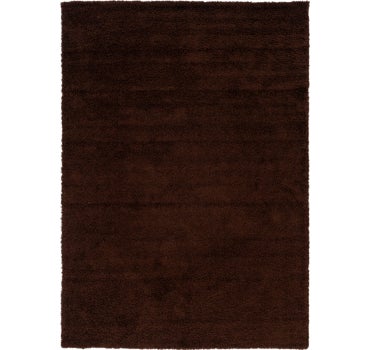 Chocolate Brown 6 X 9 Solid Shag Rug Esalerugs