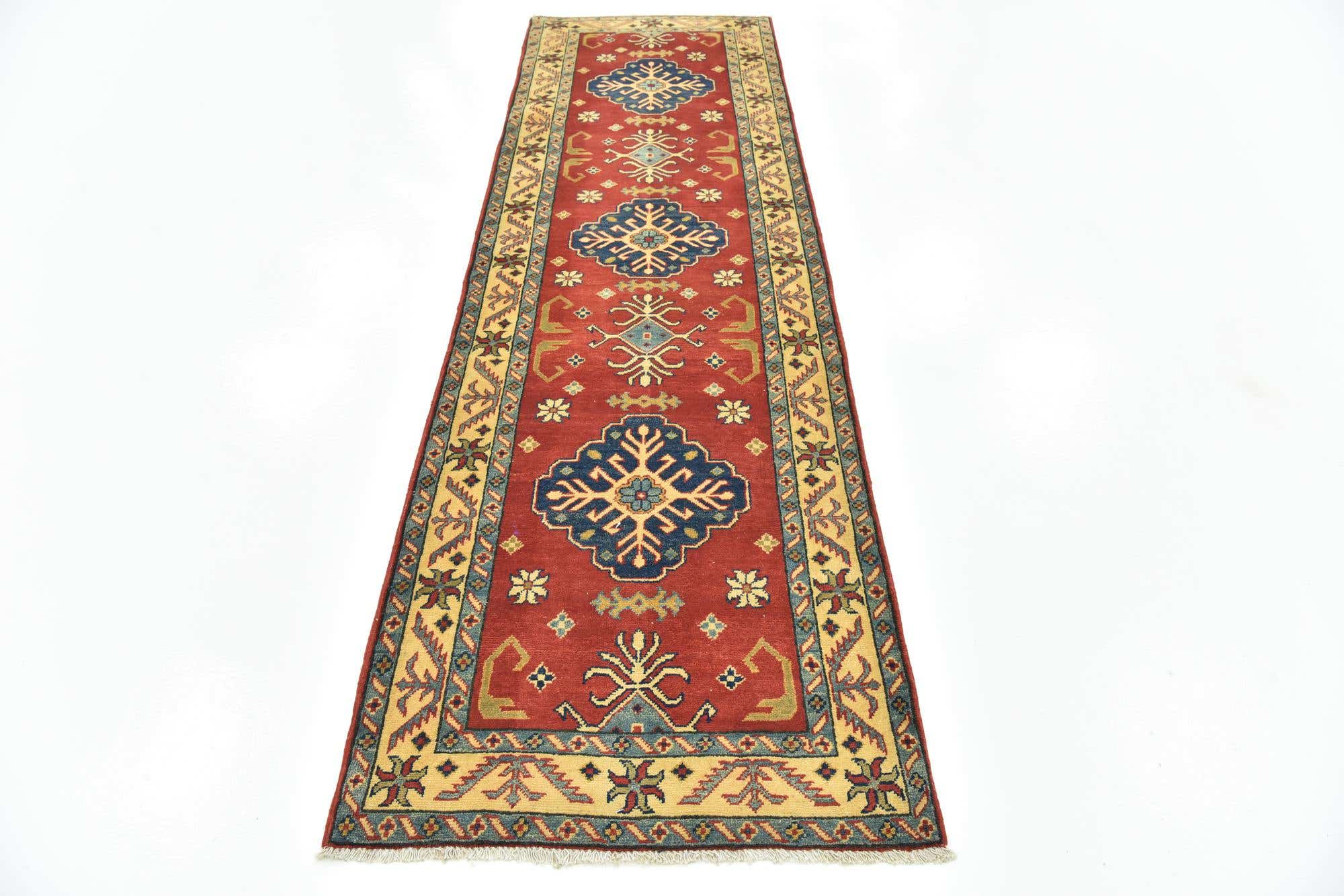 Red 2' 10 x 9' 9 Kazak Runner Rug | Rugs.com