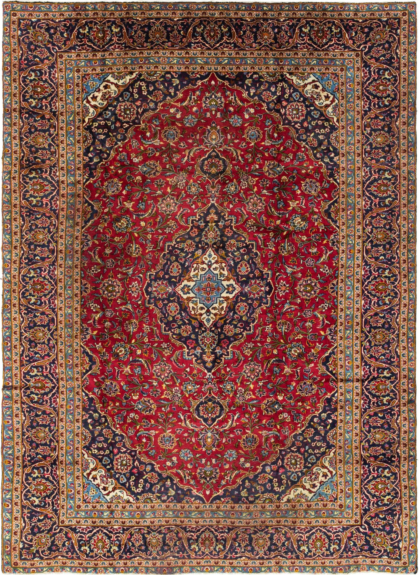 277cm x 390cm Kashan Persian Rug