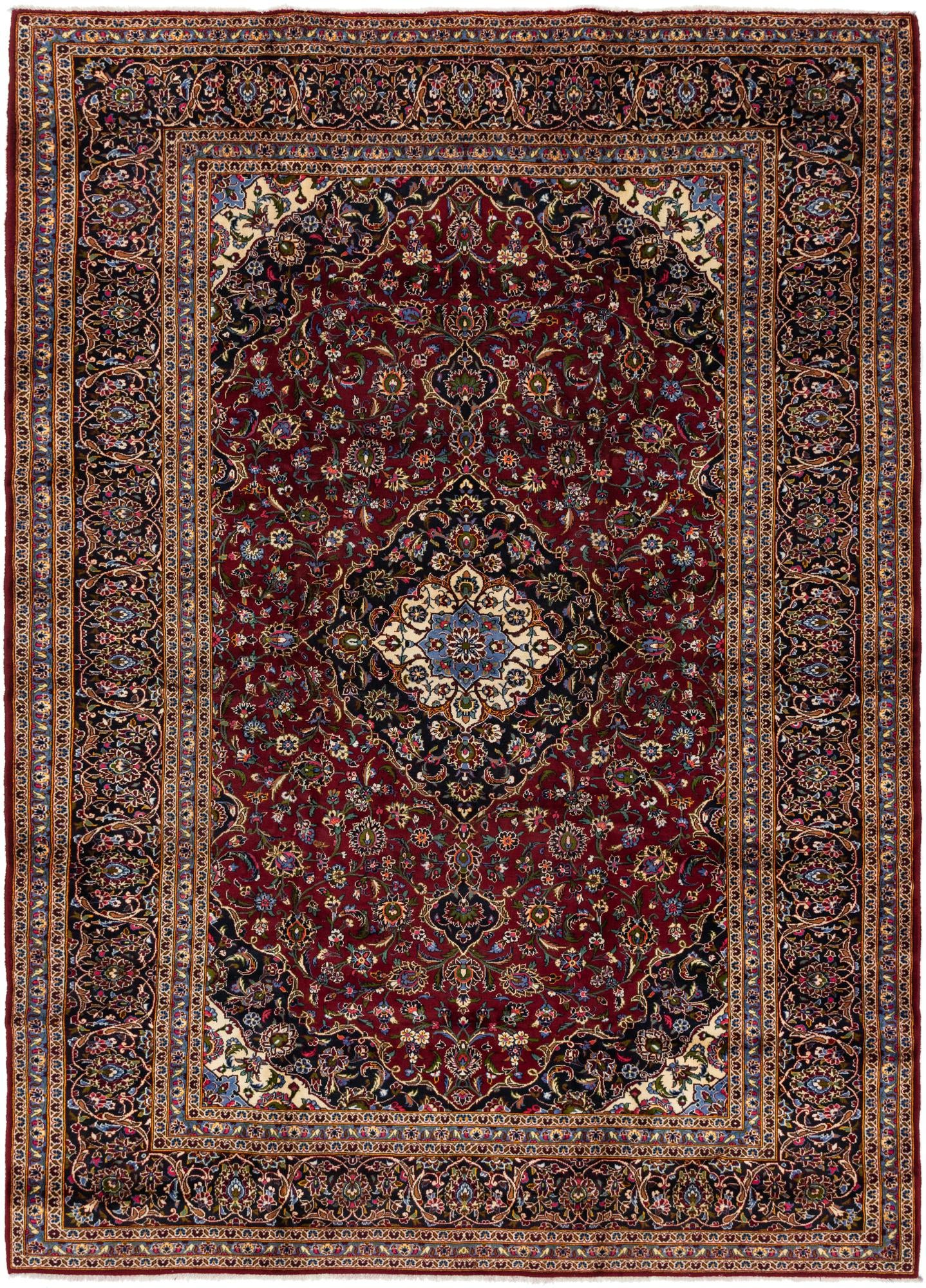 295cm x 417cm Kashan Persian Rug