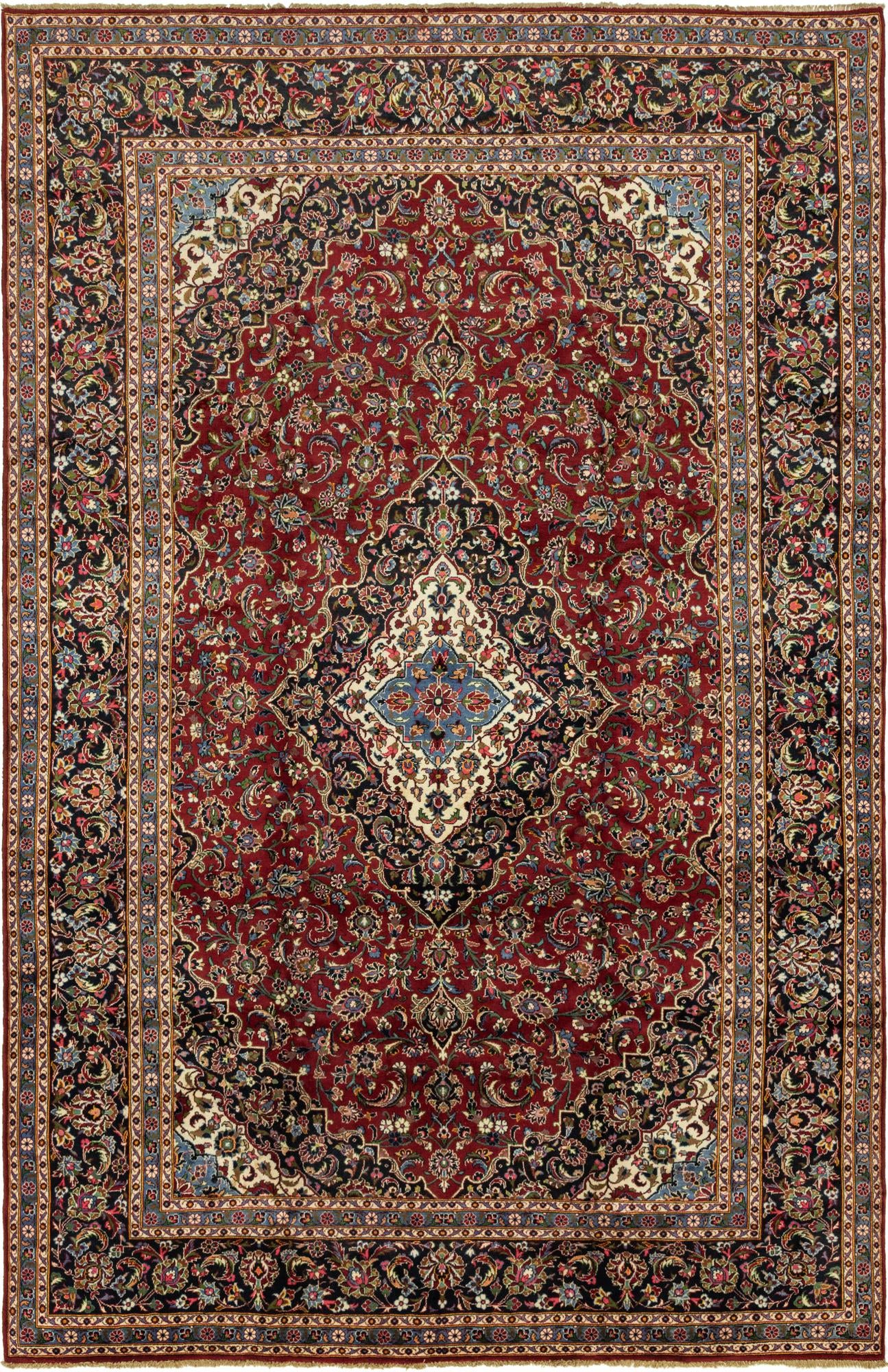 300cm x 470cm Kashan Persian Rug
