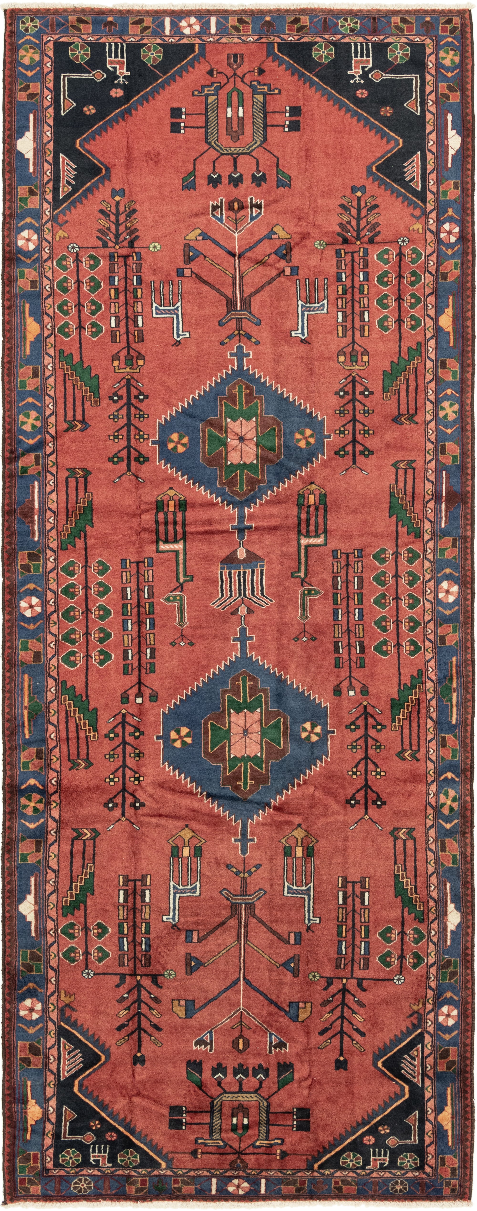 152cm x 415cm Hamedan Persian Runner ...