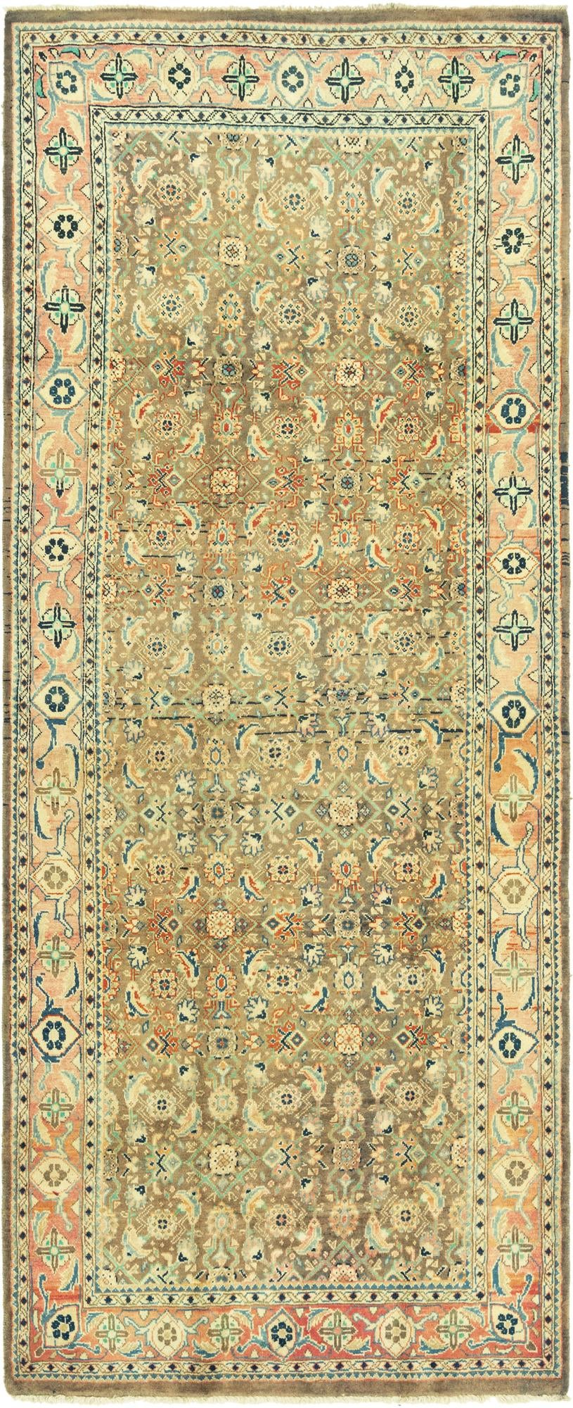 142cm x 365cm Farahan Persian Runner ...