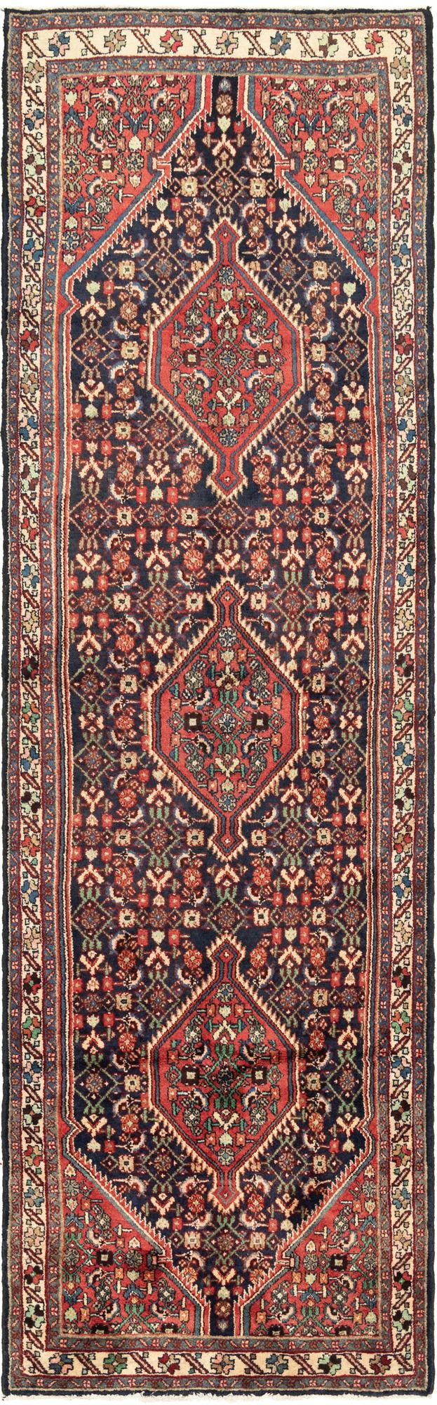 107cm x 370cm Hamedan Persian Runner ...