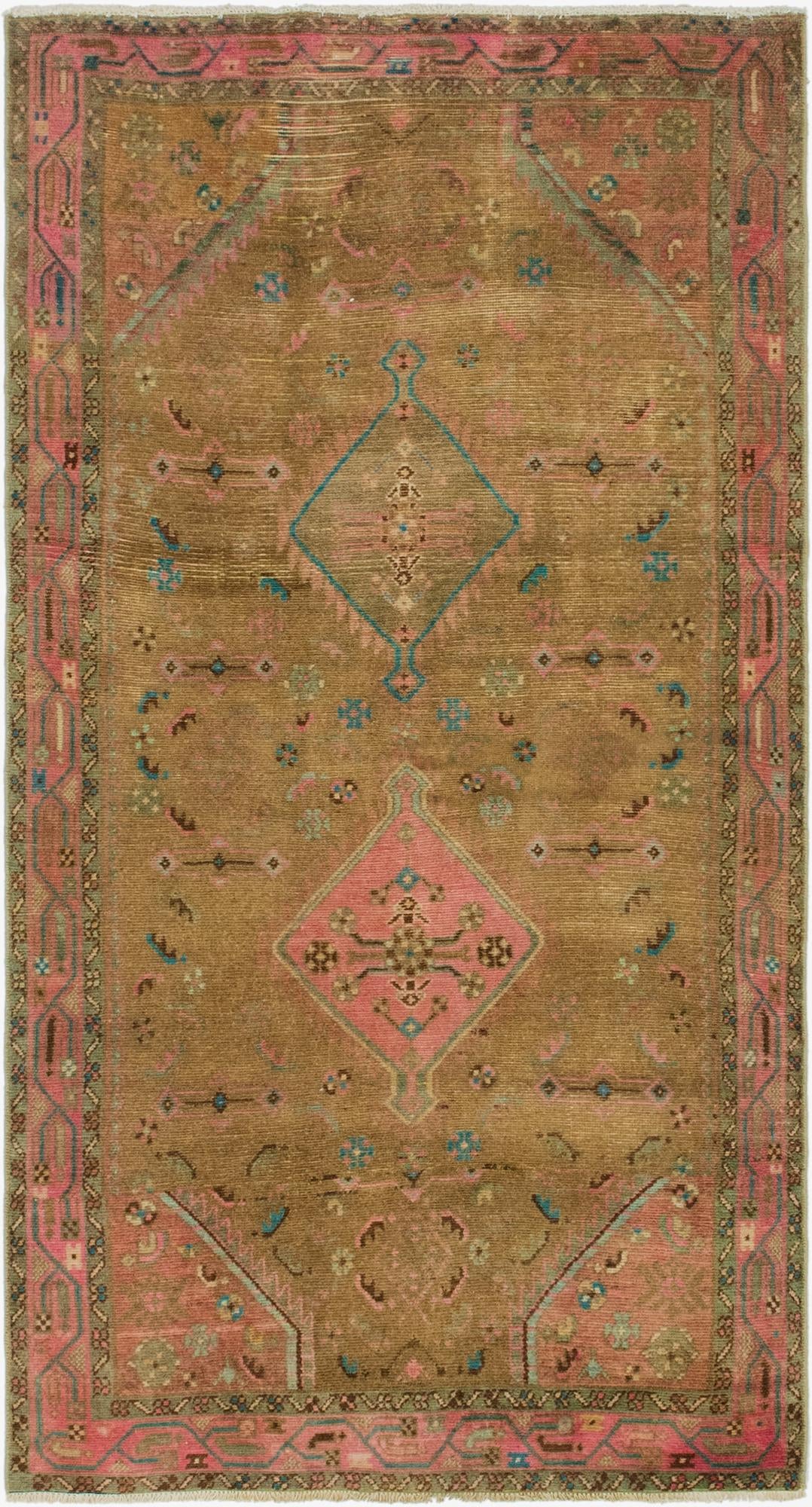 112cm x 213cm Ultra Vintage Persian Rug