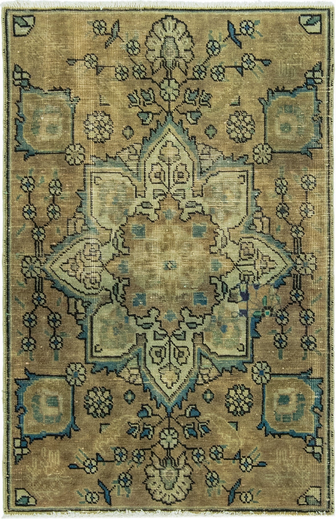 85cm x 132cm Ultra Vintage Persian Rug