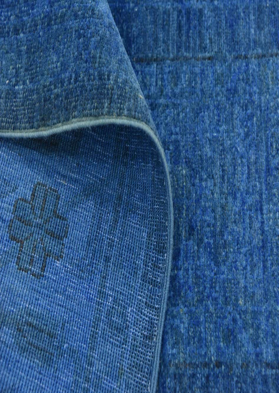 Blue 5' 6 x 7' 10 OverDyed Ziegler Rug