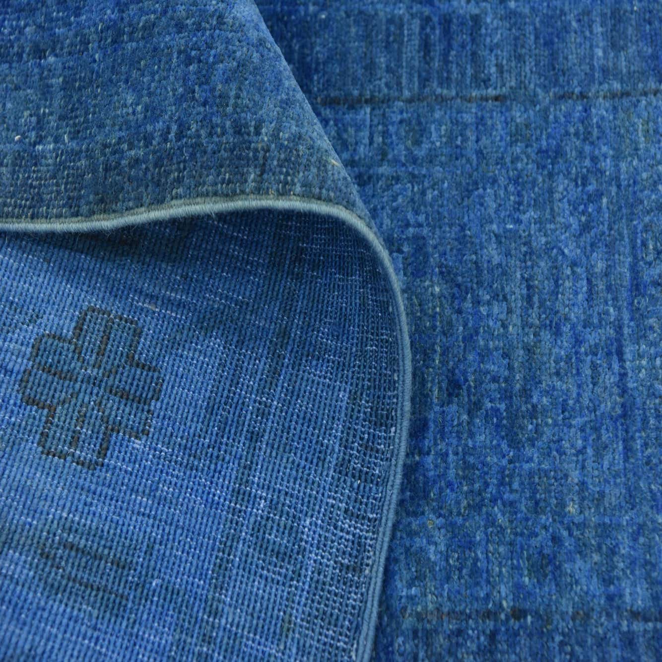 Blue 5' 6 x 7' 10 OverDyed Ziegler Rug