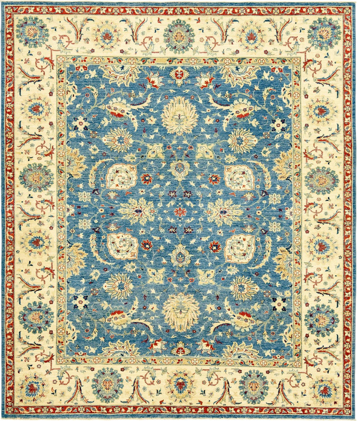 Blue 8' 2 x 9' 8 Peshawar Ziegler Rug