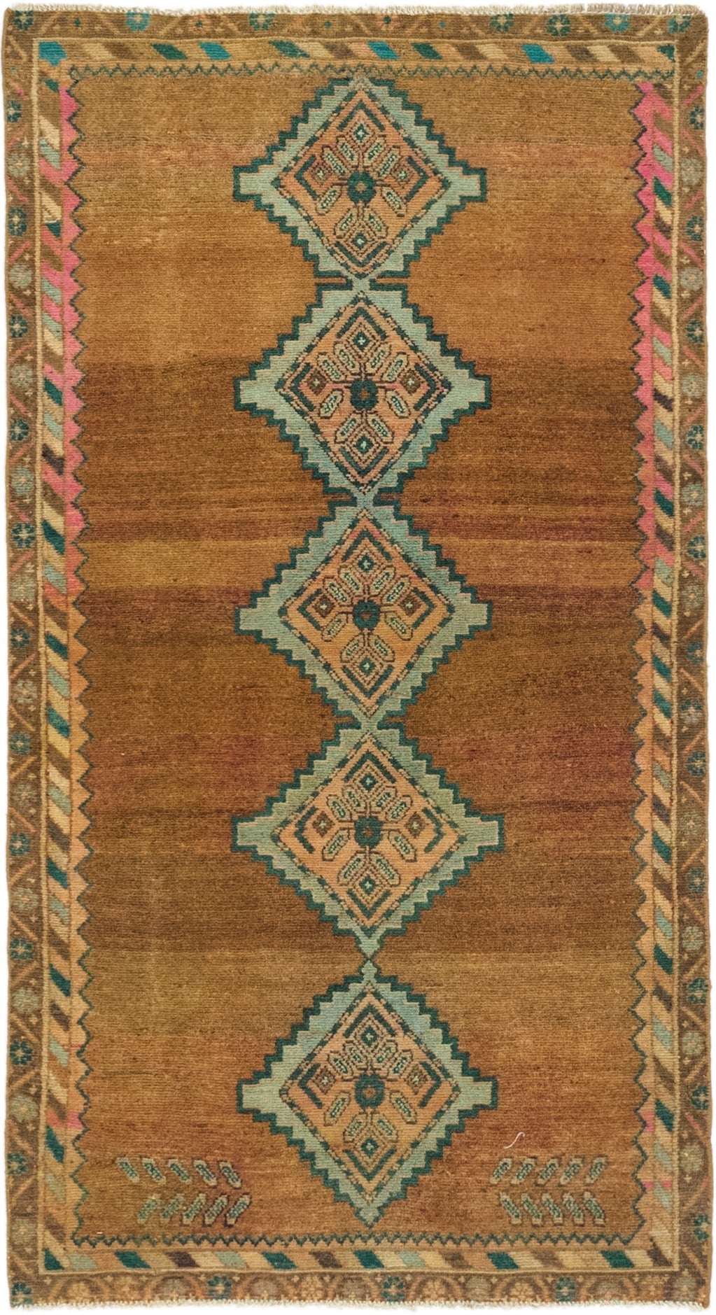 90cm x 165cm Ultra Vintage Persian Rug