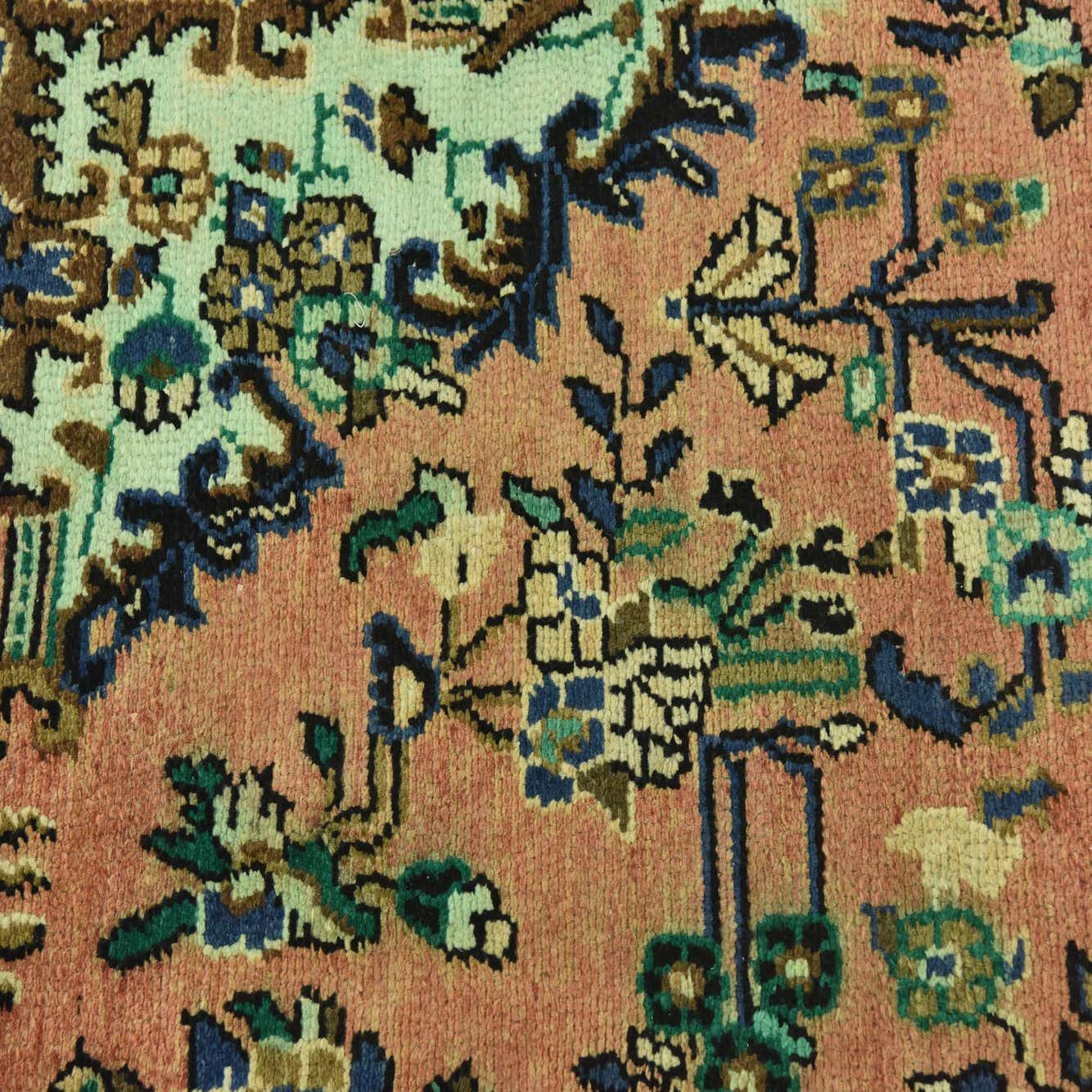 Coral 5' 5 x 8' 5 Hand Knotted Ultra Vintage Persian Wool Rug eSaleRugs