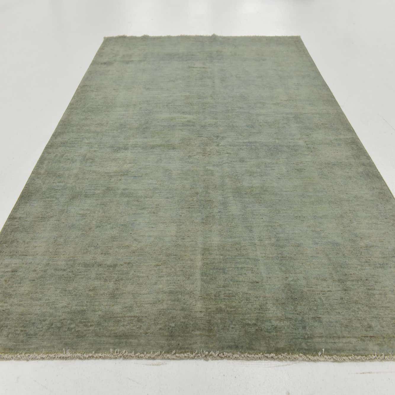 Sage Green 4' 9 x 6' 6 OverDyed Ziegler Rug
