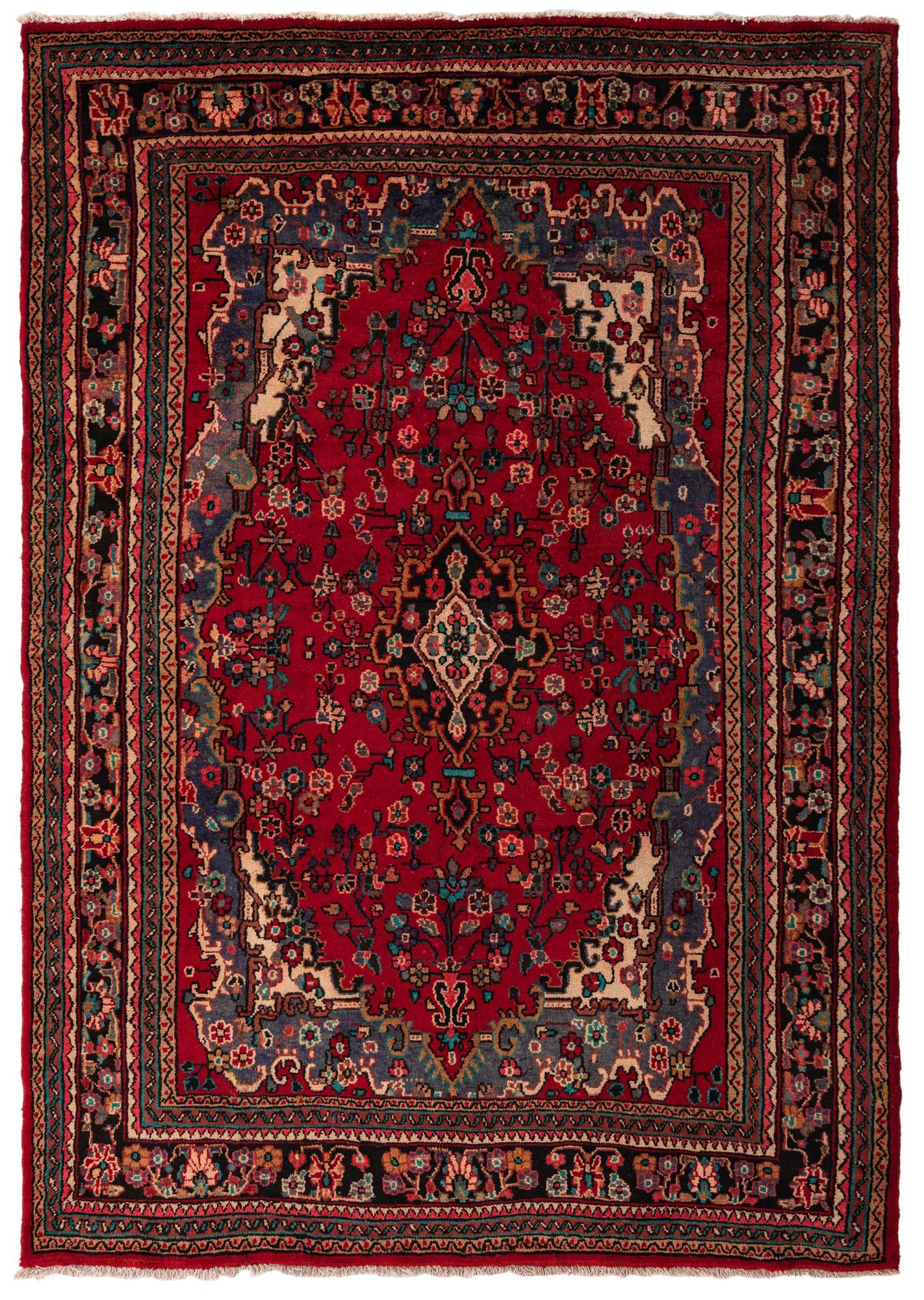 218cm x 310cm Hamedan Persian Rug