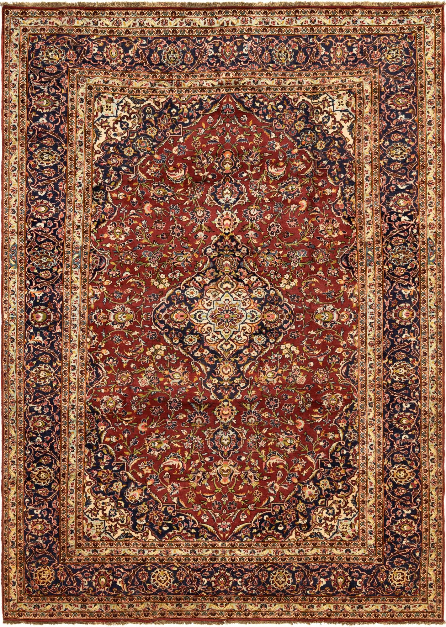 255cm x 353cm Kashan Persian Rug