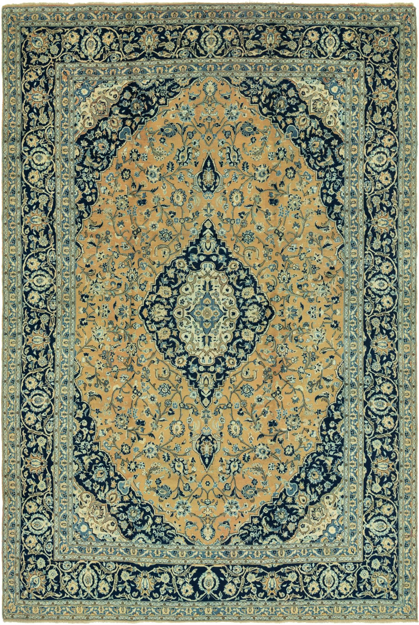 295cm x 437cm Kashan Persian Rug