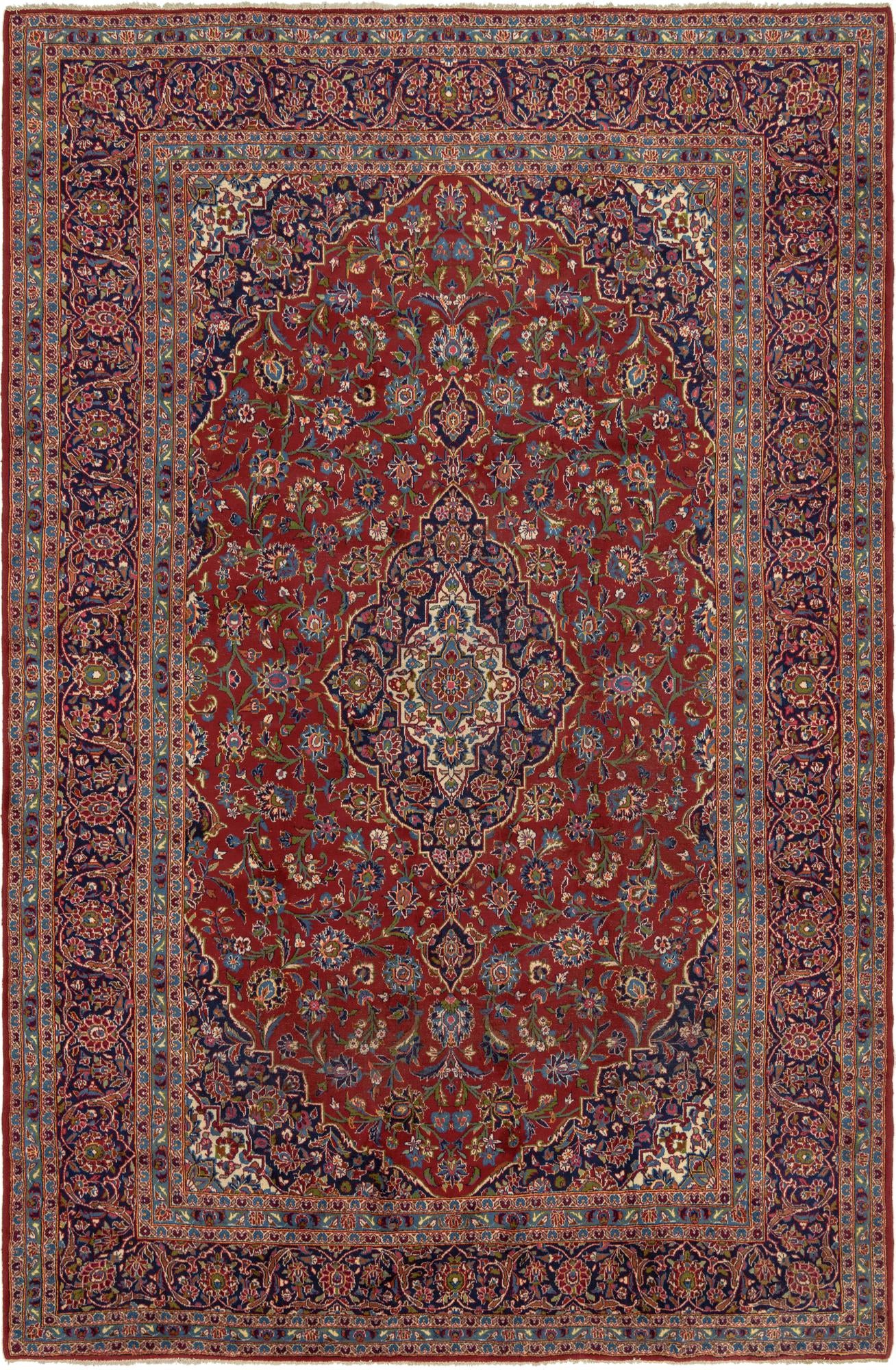 290cm x 445cm Kashan Persian Rug