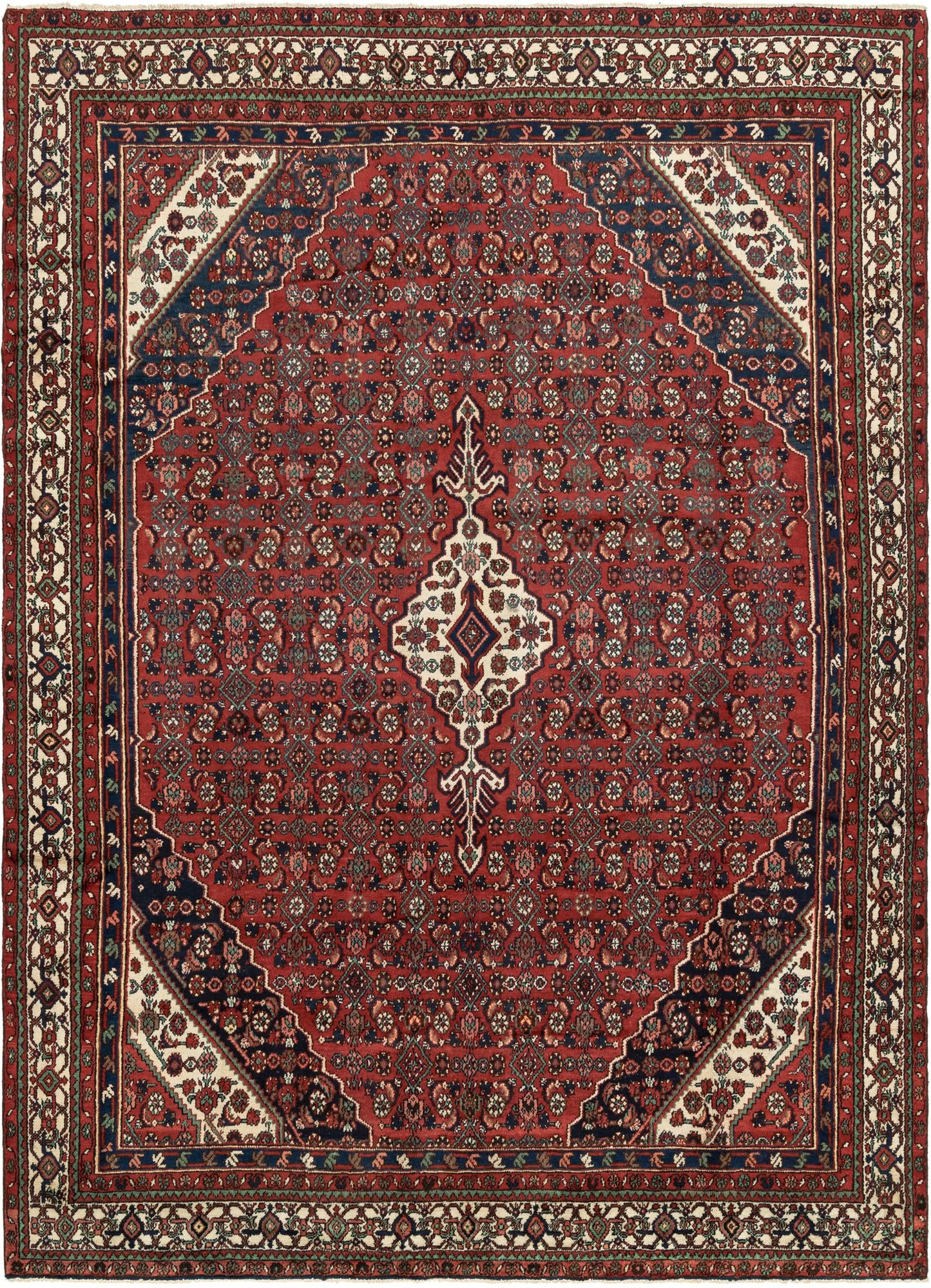 257cm x 360cm Hossainabad Persian Rug