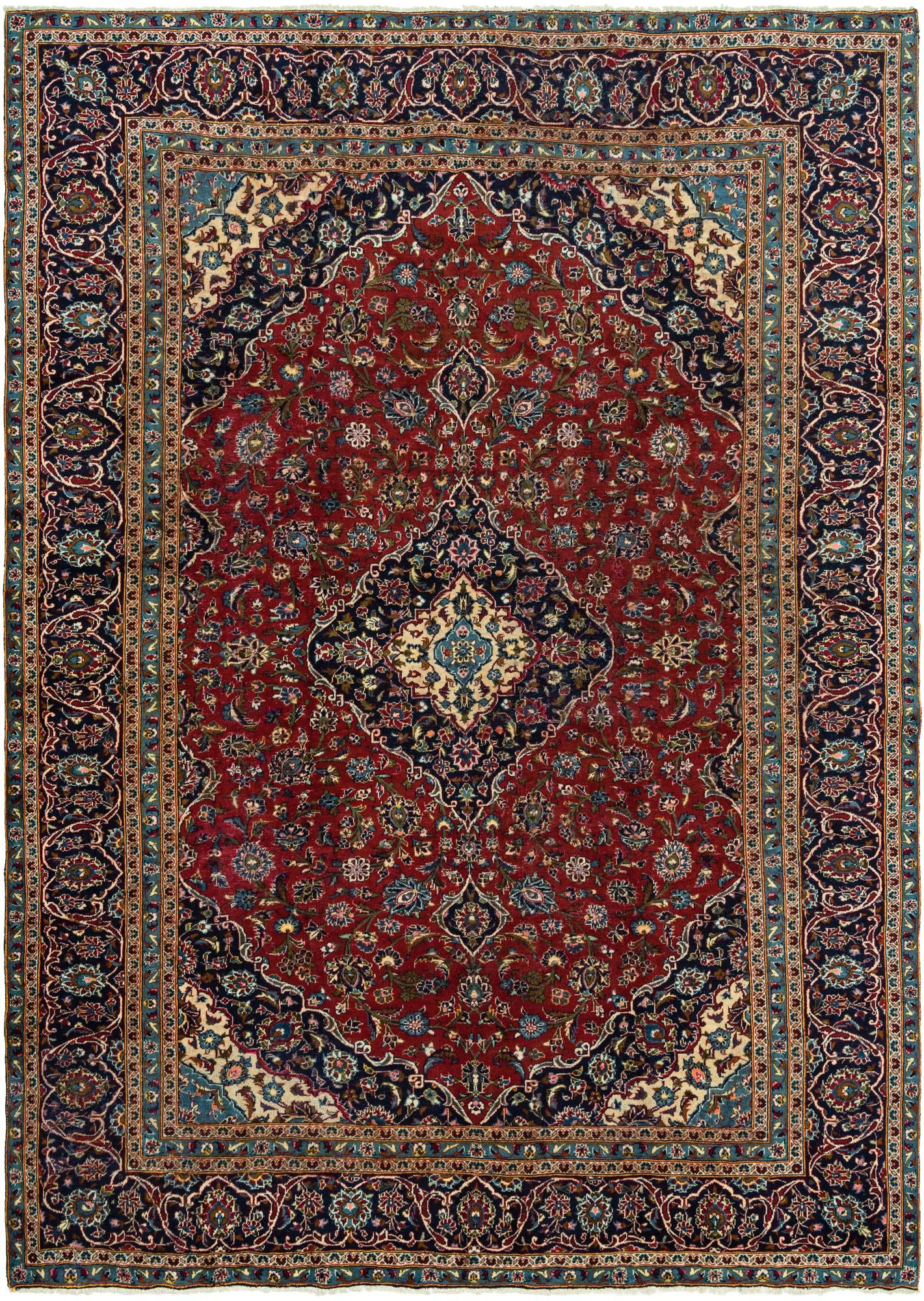 280cm x 395cm Kashan Persian Rug