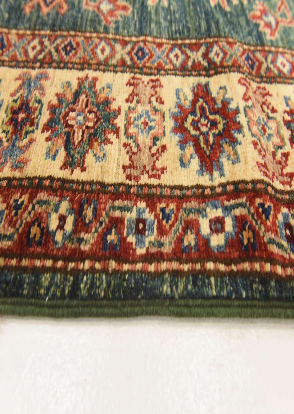 Hunter Green 3' 4 x 5' 1 Kazak Oriental Rug Rugs.ca