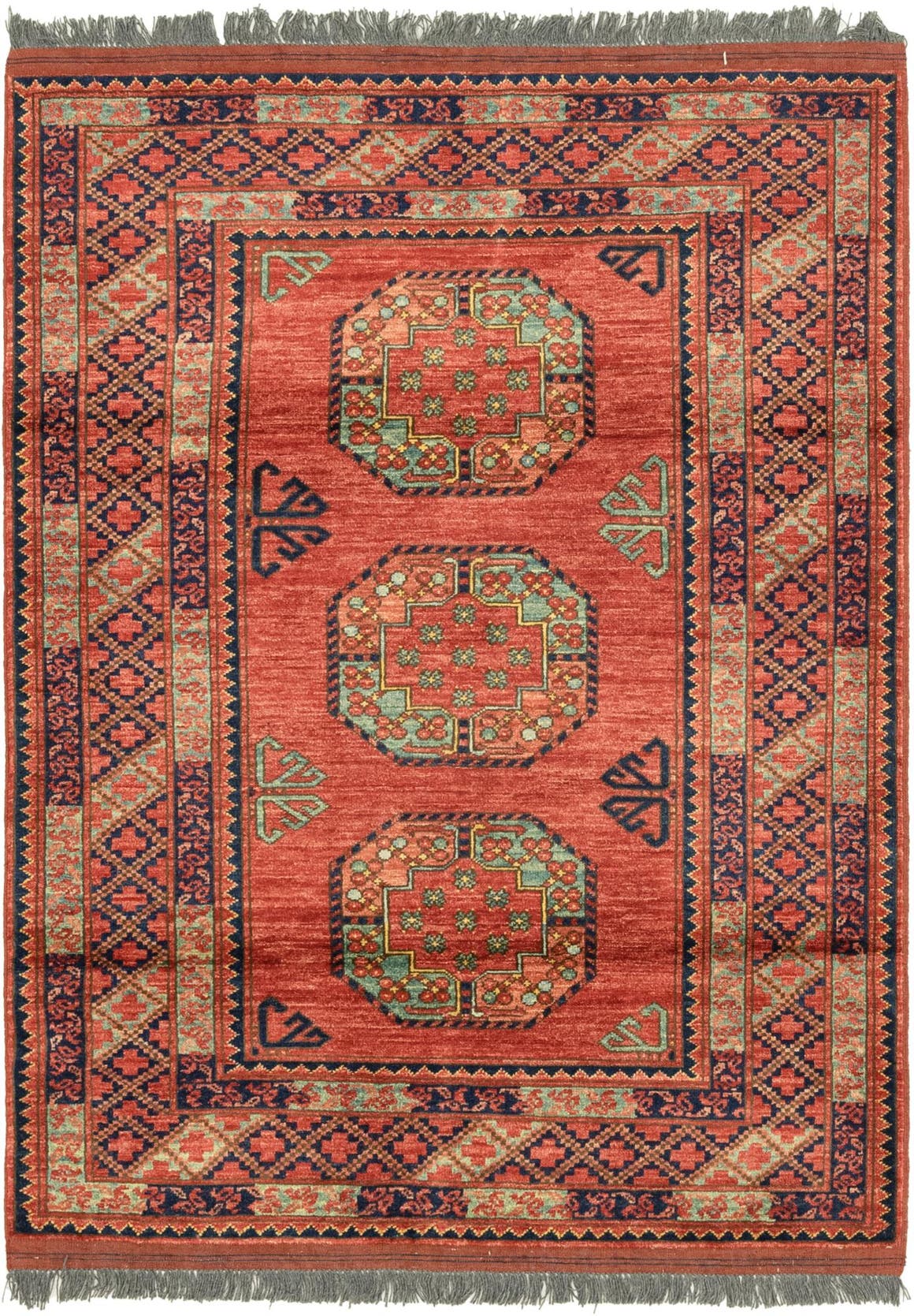 Red 122cm X 170cm Afghan Ersari Rug Irugs Singapore