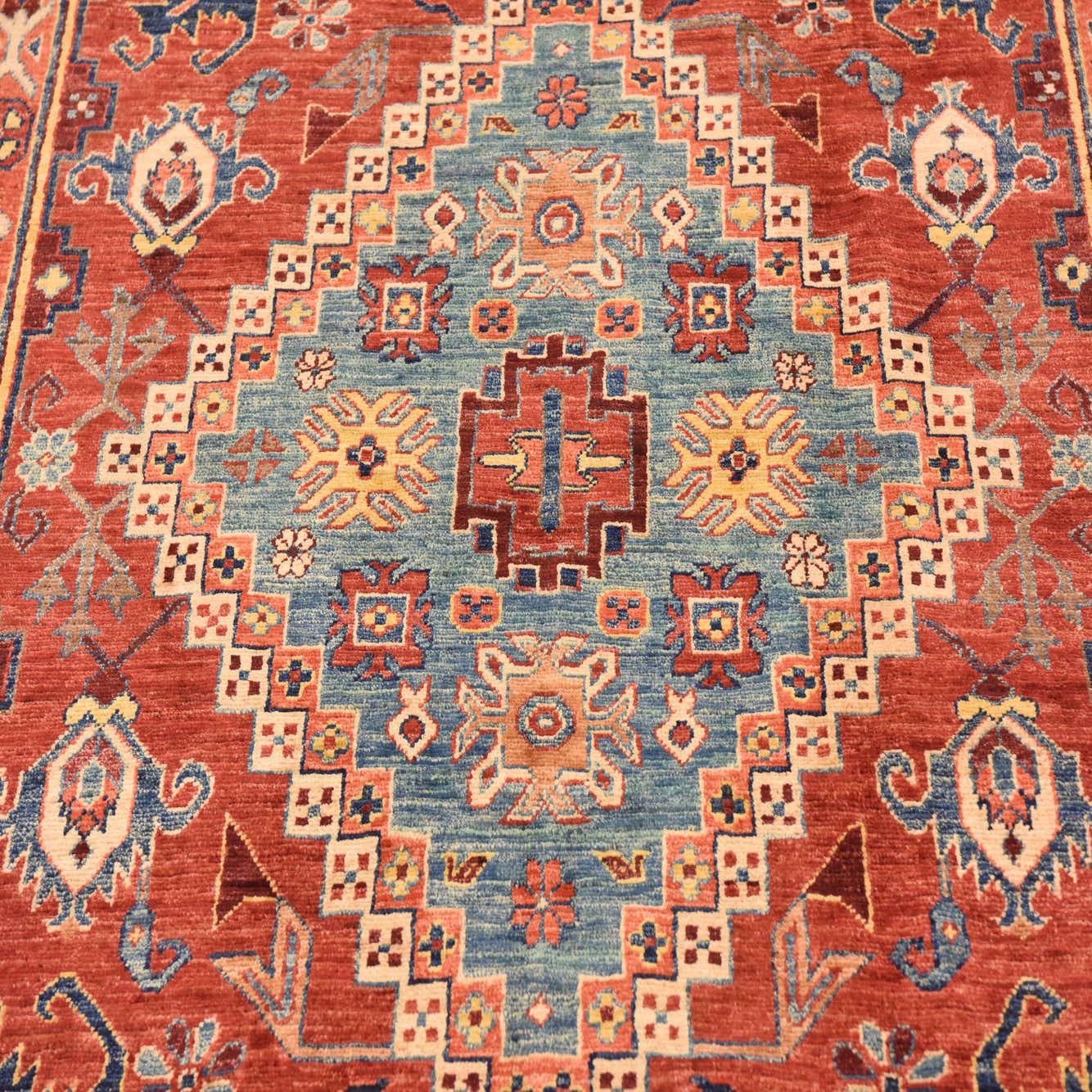 Red 6' 1 x 8' 7 Hand Knotted Ariana Ziegler Rug eSaleRugs