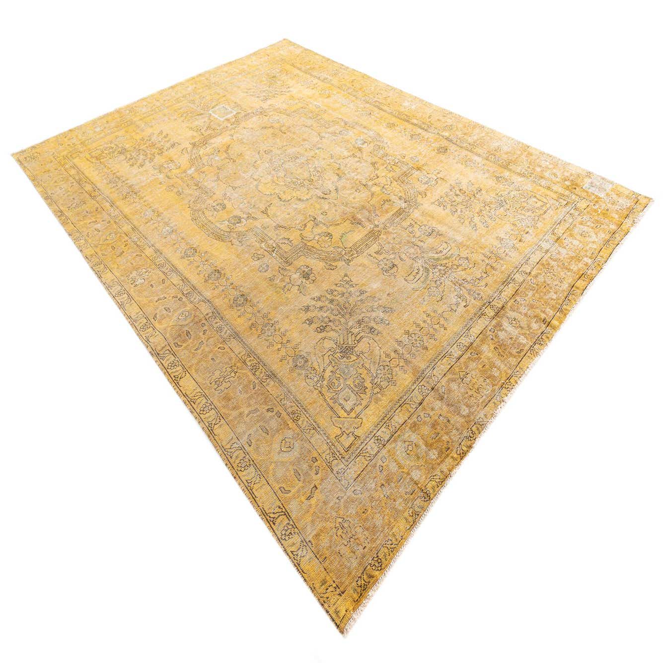 Mustard Yellow 9' 2 x 12' 5 Ultra Vintage Persian Rug