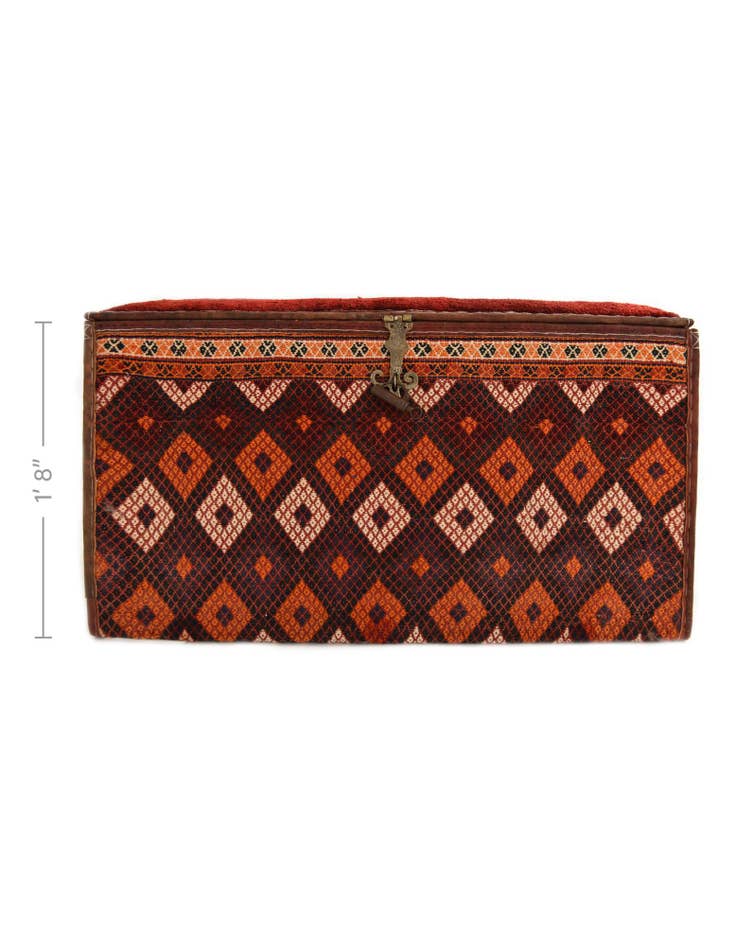 Detail image of 1' 7 x 3' Hand Knotted Furniture Trunk