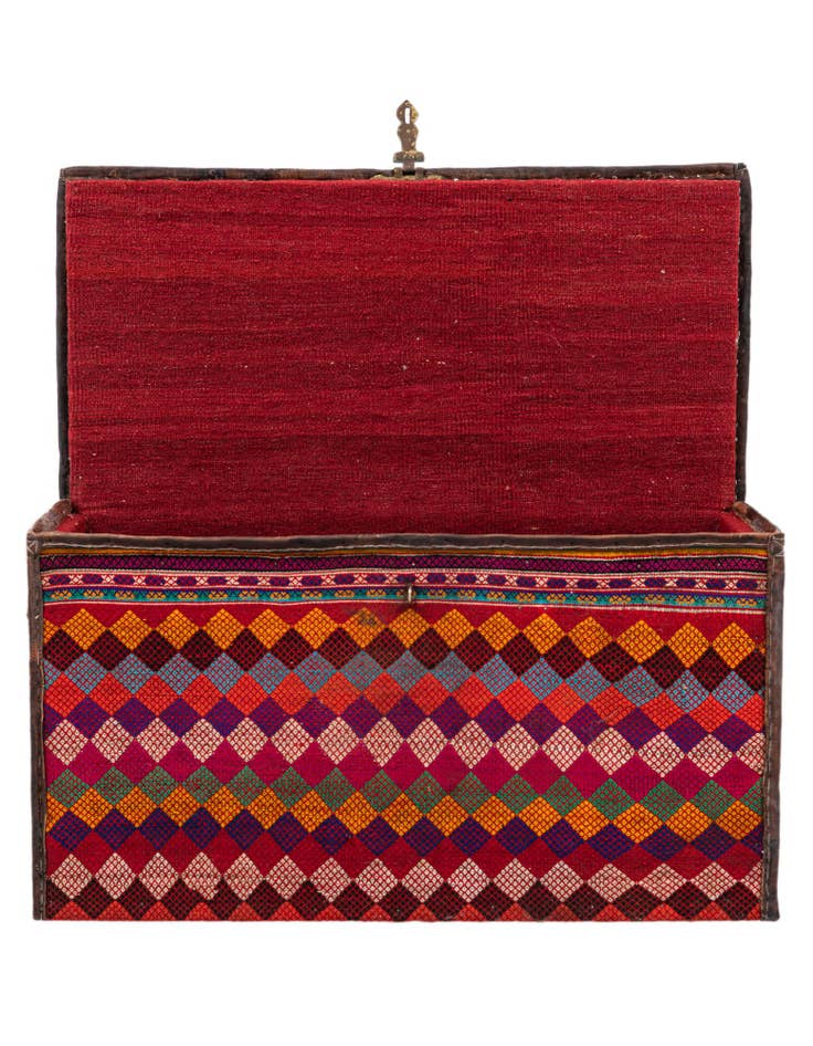 Detail image of 1' 7 x 3' Hand Knotted Furniture Trunk
