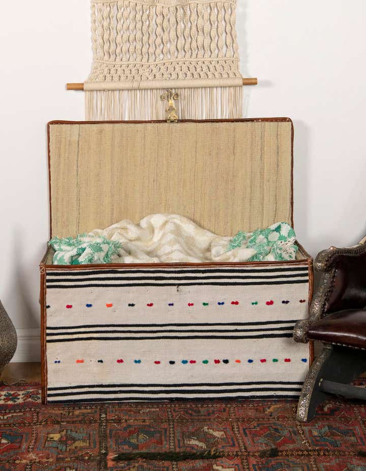 1' 7 x 3' 1 Hand Knotted Furniture Trunk