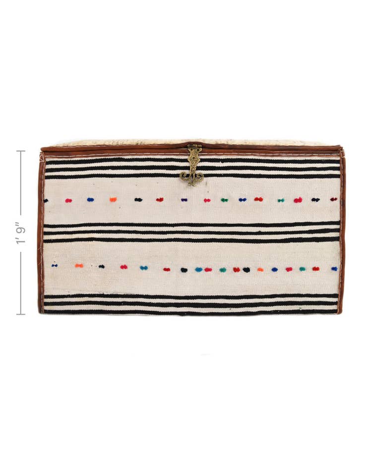 Detail image of 1' 7 x 3' 1 Hand Knotted Furniture Trunk