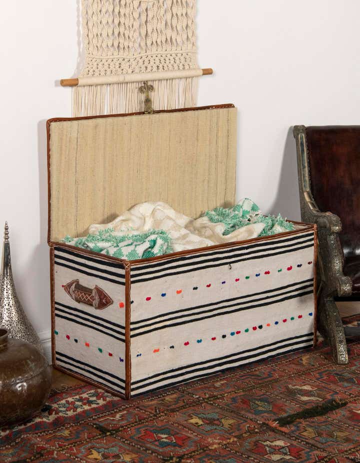 1' 7 x 3' 1 Hand Knotted Furniture Trunk