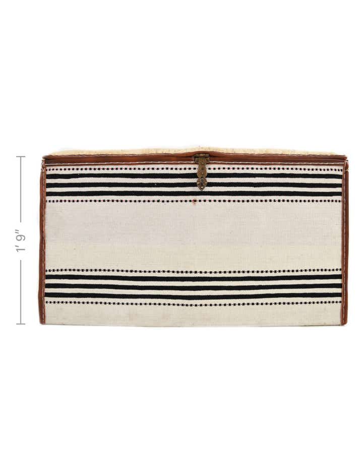 1' 6 x 3' 1 Hand Knotted Furniture Trunk