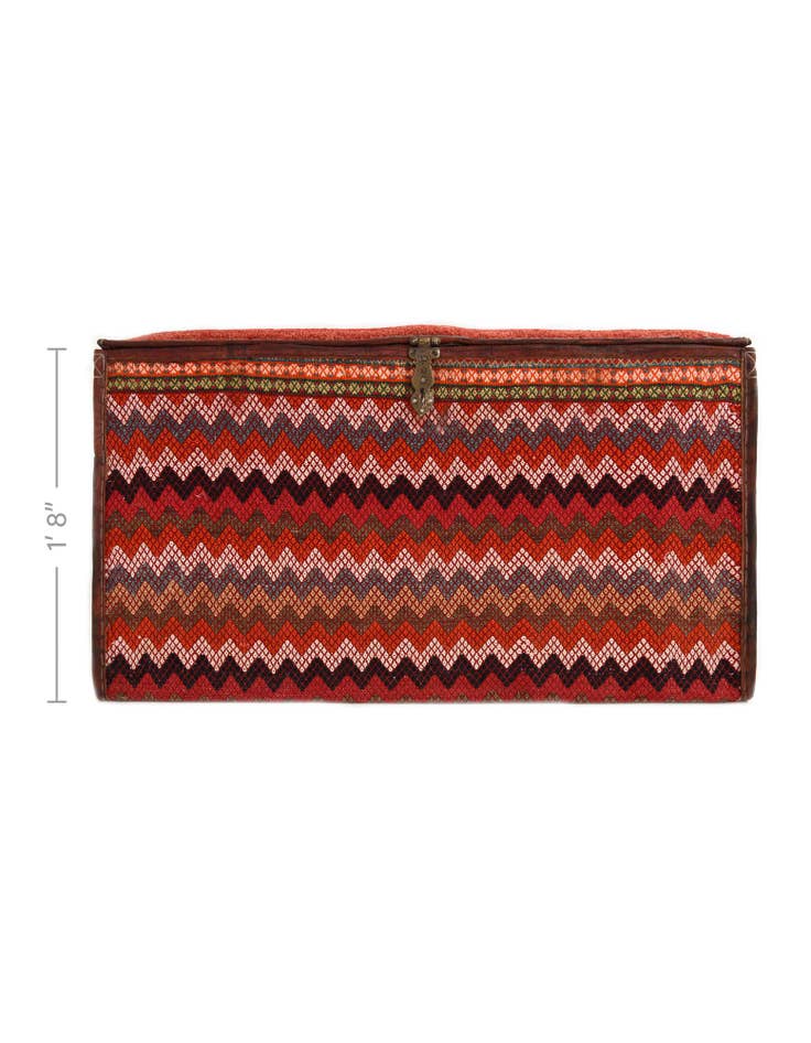 Detail image of 1' 7 x 3' Hand Knotted Furniture Trunk