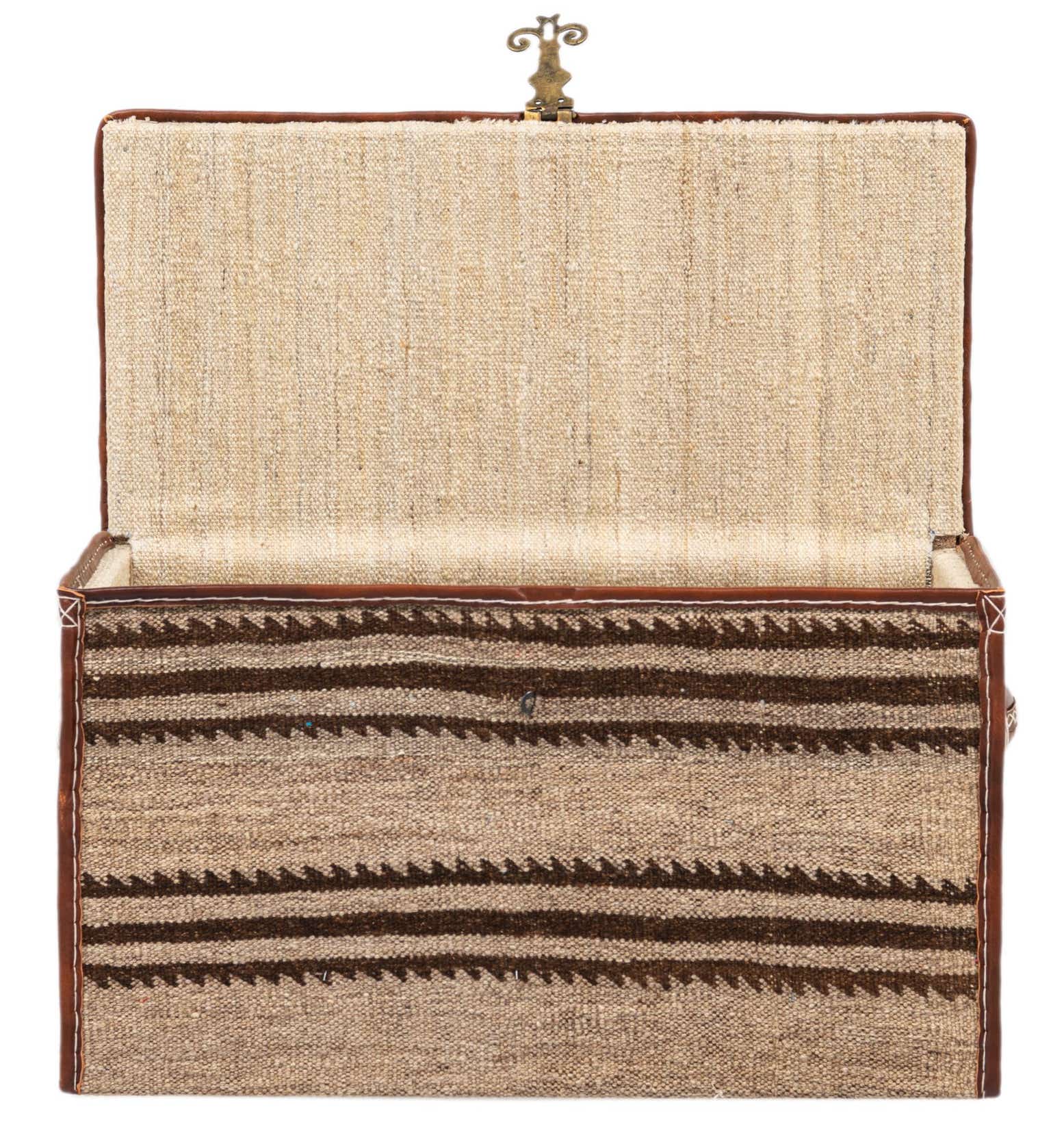 1' 2 x 2' 5 Hand Knotted Furniture Trunk