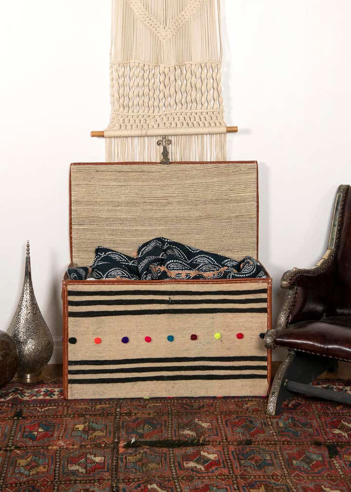 1' 7 x 3' 1 Hand Knotted Furniture Trunk