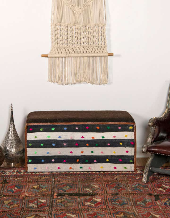 1' 7 x 3' 5 Hand Knotted Furniture Trunk