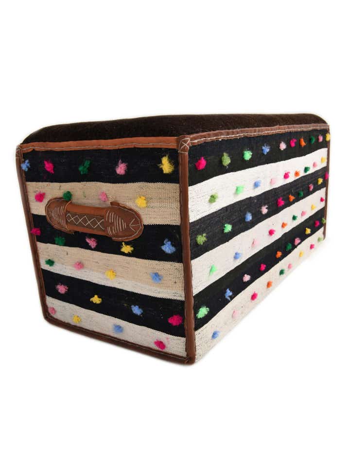 1' 7 x 3' 5 Hand Knotted Furniture Trunk
